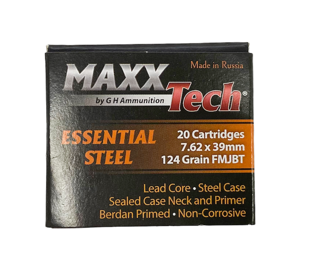 Патрон MAXXtech к.7,62*39, FMJ BT (8г.)