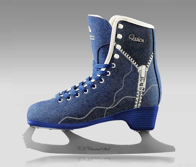 Коньки фигурные  Fashion jeans blue