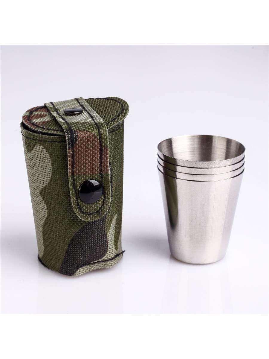 Набор рюмок в чехле "Хаки" (4шт)